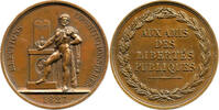 Frankreich Bronzemedaille 1827 Verfassungswahlen in Frankreich vz 195,00 EUR  zzgl. 8,00 EUR Versand