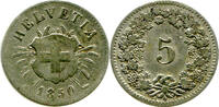 Schweiz 5 Rappen 1850 BB Eidgenossenschaft ss 22,00 EUR  zzgl. 4,00 EUR Versand