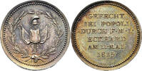 NAPOLEON UND SEINE ZEIT Silbermedaille Gefecht bei Popoli durch den Freiherrn von Eckhardt -