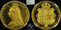 Great Britain 1/2 sovereign Gold proof half sovereign (1/2) 1887 VICTORIA NGC PF63 ULTRA CAMEO Great Brita