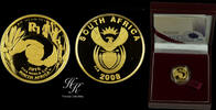 South Africa 1 RAND Gold proof Rand 2008 1/10 oz -FIFA World Cup, 2010- South Africa -
