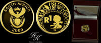 South Africa 1 RAND Gold proof Rand 2009 1/10 oz -FIFA World Cup, 2010- South Africa -