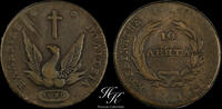 Greece 10 LEPTA 1831 Copper 10 lepta 1831 'Kapodistrias' Greece vz 180,00 EUR  zzgl. 35,00 EUR Versand