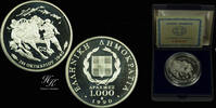 Greece 10000 drachmai 1990 Silver proof 1000 Drachmai 1990 ' O&Chi;&Iota; ' Greec... 80,00 EUR  zzgl. 35,00 EUR Versand