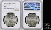 Greece 100 DRACHMAI 1967 Silver 1967 (1970) 100 Drachmai NGC MS68 Greece... 370,00 EUR  zzgl. 35,00 EUR Versand