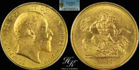 Great Britain 5 Pounds 1902 Gold quintuple sovereign (5 pounds) 1902 PCG... 6500,00 EUR  zzgl. 35,00 EUR Versand