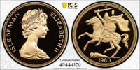 Great Britain 5 Pounds Gold proof 5 pounds Isle Of Man 1980 (m) (KM# 29) NGC PF69 ULTRA CAMEO Great Britain -