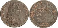 Frankreich Bronzejeton Ludwig XIV. 1643-1715 -