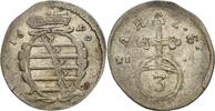 Sachsen-Coburg Dreier Albrecht III. 1680-1699 -
