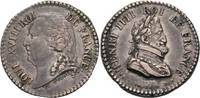 Frankreich Silberminiaturmedaille Ludwig XVIII. 1814, 1815-1824 -
