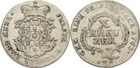 Waldeck 10 Kreuzer Karl August Friedrich 1728-1763 -