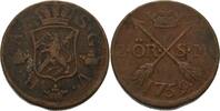 Schweden 2 Öre Adolf Friedrich 1751-1771 -