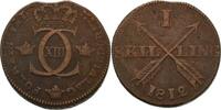 Schweden Skilling Karl XIII. 1809-1818 -