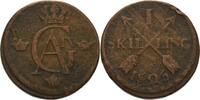 Schweden Skilling Karl XIV. Johann 1818-1844 -