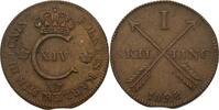 Schweden Skilling Karl XIV. Johann 1818-1844 -