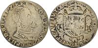 Niederlande-Flandern 1/5 Écu Philippe 1572. Philipp II. von Spanien 1556-1598 Fast sehr schön