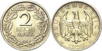  2 Reichsmark 1926 Sehr schön-vorzüglich 30,00 EUR  zzgl. 9,90 EUR Versand