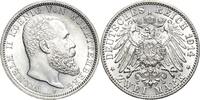 Württemberg 2 Mark 1914 Wilhelm II. 1891-1918 Av. Winz. Kratzer, vorzügl... 120,00 EUR  zzgl. 9,90 EUR Versand