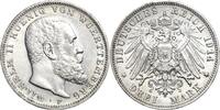 Württemberg 3 Mark 1914 Wilhelm II. 1891-1918 Min. Randfehler, fast vorz... 40,00 EUR  zzgl. 9,90 EUR Versand