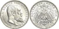 Württemberg 3 Mark 1914 Wilhelm II. 1891-1918 Min. Randfehler, vorzüglic... 50,00 EUR  zzgl. 9,90 EUR Versand