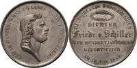 Personenmedaillen Zinnmedaille Schiller, Friedrich von 1759-1805 -