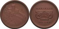 Porzellanmedaillen Braune Porzellanmedaille - Medaillen der Meißner Porzellanmanufaktur Eisenach -