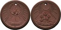 Porzellanmedaillen Braune Porzellanmedaille - Medaillen der Meißner Porzellanmanufaktur Meißen -