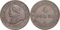Italien-Kirchenstaat/Vatikanstadt 4 Soldi Pius IX. 1846-1878 -