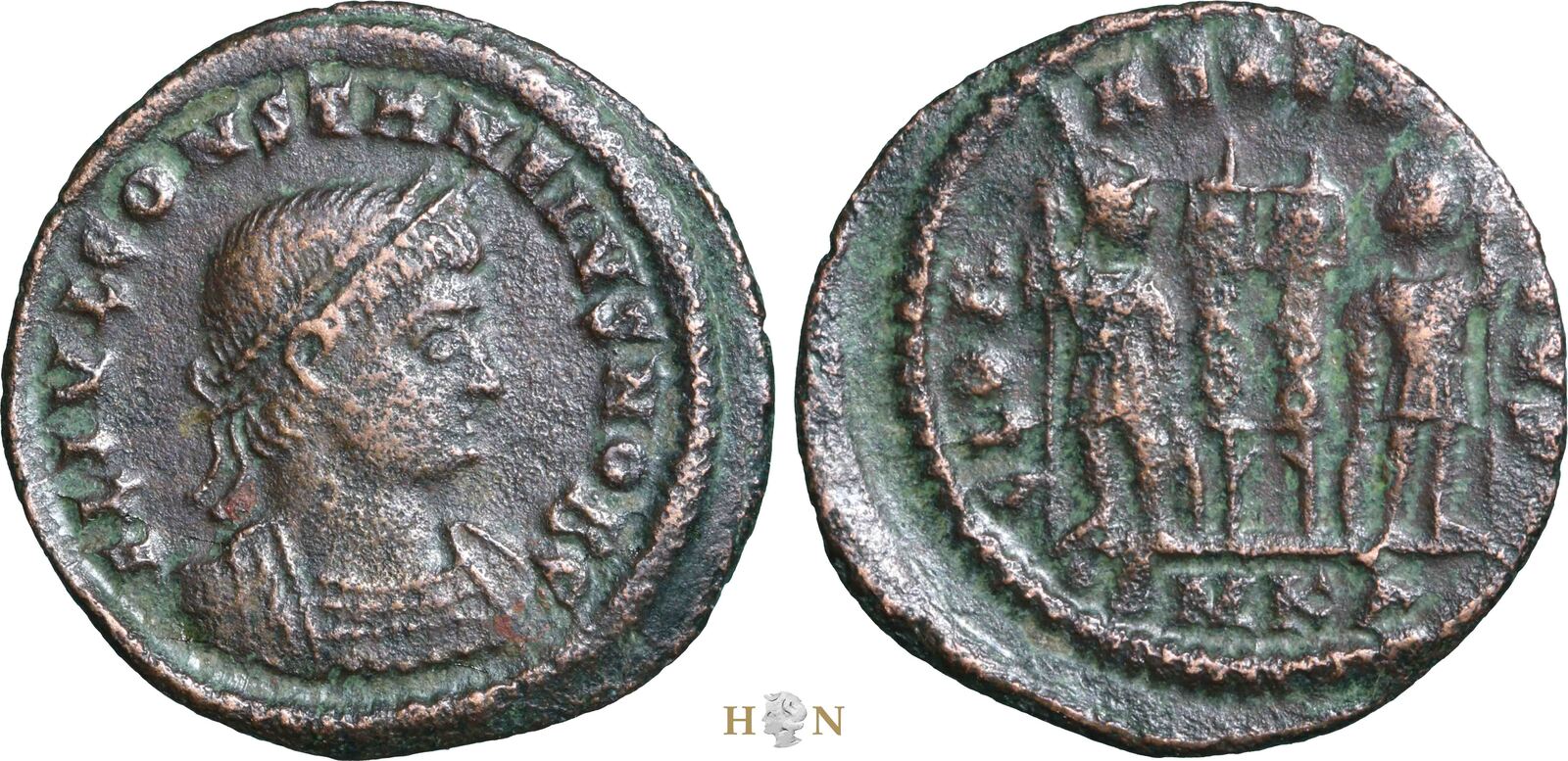 Roman Empire follis 330-348 AD Constantius II (337-361), Cyzicus