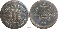 German States 1/4 Stüber Duchy of Jülich-Berg, Karl Theodor (1742-1799), -