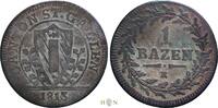 Batzen 1813 Switzerland Canton of St. Gallen, VF-