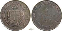 Italy 5 centesimi Government of Tuscany | Victor Emmanuel II (1859-1860), Bologna, -