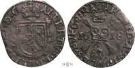 Nederland Hertogdom Brabant, Albrecht en Isabella (1598-1621), Maastricht, zeldzaam, negenmanneke | duit 1618 n.Chr ZFr-
