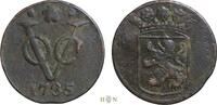 duit 1735/26 n.Chr. Nederland Verenigde Oost-Indische Compagnie, Provincie Holland, Dordrecht, zeer zeldzaam, ZFr-