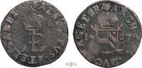 België dubbele denier Hertogdom Brabant, Albert & Isabella (1598-1621), Antwerpen, -