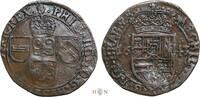 België liard | oord Hertogdom Brabant, Philips IV (1621-1665), Antwerpen, -