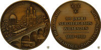 Wiesbaden Medaille 100 Jahre Nerobergbahn Wiesbaden (1888 - 1988) -