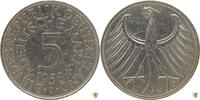 5 DM 1958 J Bundesrepublik Deutschland Kursmünze - Silberadler sehr schön