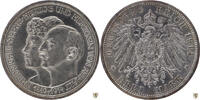 Anhalt 3 Mark 1914 A Friedrich II. - silberne Hochzeit des Herzogpaares ... 120,00 EUR kostenloser Versand
