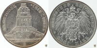 Sachsen 3 Mark 1913 E Friedrich August III. - Völkerschlachtdenkmal vorz... 45,00 EUR kostenloser Versand