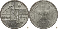 Weimarer Repubik 3 Reichsmark 400 Jahre Universität Marburg -