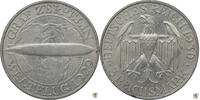 Weimarer Republik 3 Reichsmark Graf Zeppelin Weltflug -