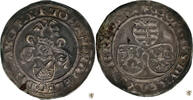 Sachsen Groschen Johann Friedrich mit Georg (der Bärtige) -