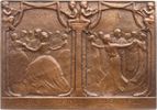 Wien, Stadt Einseitige Bronzeplakette