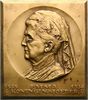Waldeck Bronzeplakette Emma, Tochter Georg Victors, Königin der Niederlande.