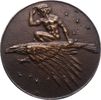 Luft- und Raumfahrt Einseitige Bronzegussmedaille -