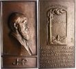 Personenmedaillen Bronzegussplakette Palme, Johan Henrik *1841 Kalmar, +1932 Meran, schwedischer Bankier, Finanzier und Gründer der Stadt Djursholm. -