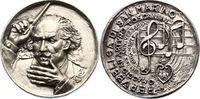 Musiker Große Silbergussmedaille 1 Toscanini, Arturo *1867 Parma, +1957 New York (Riverdale), berühmter italienischer Dirigent, wirkte an der Mailänder Scala und a -