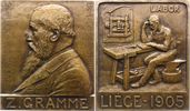 Kunstmedaillen Bronzeplakette Mathelin, M. de -