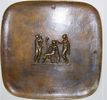 Kunstmedaillen Einseitige Bronzegussplakette Nuss, Fritz -